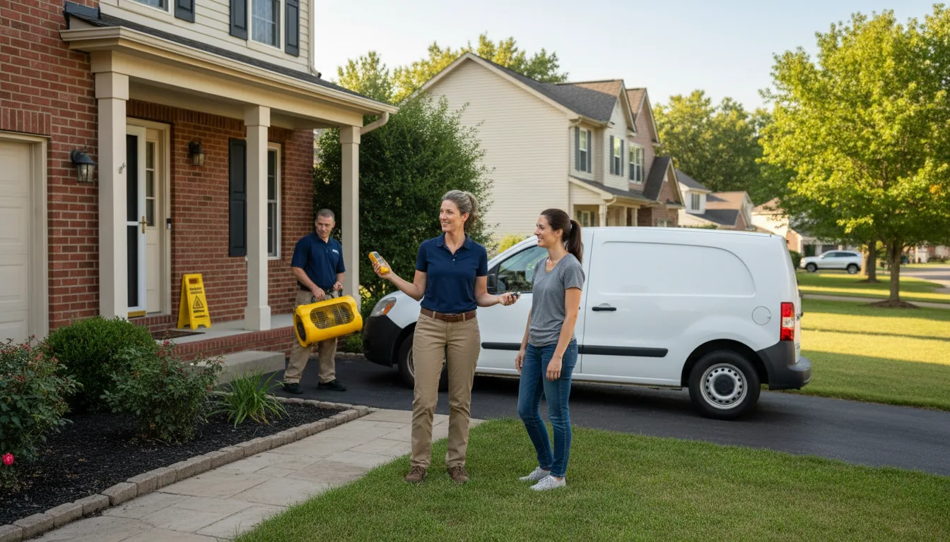 Water restoration image for Water Damage & Restoration Services in College Corner, OH